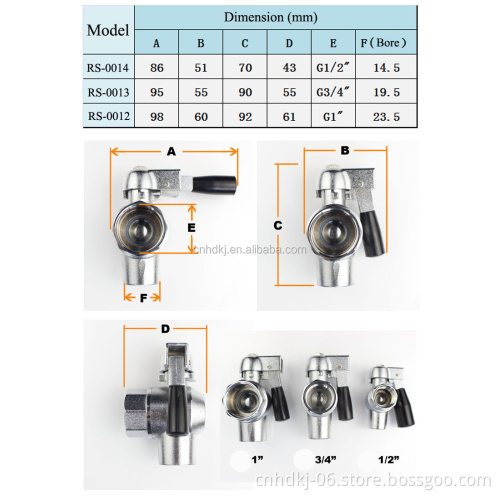 Big Pot Switch Soup Brass Drain Valve